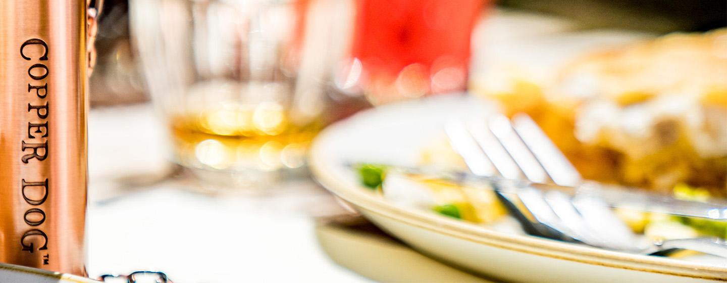 plate on a table