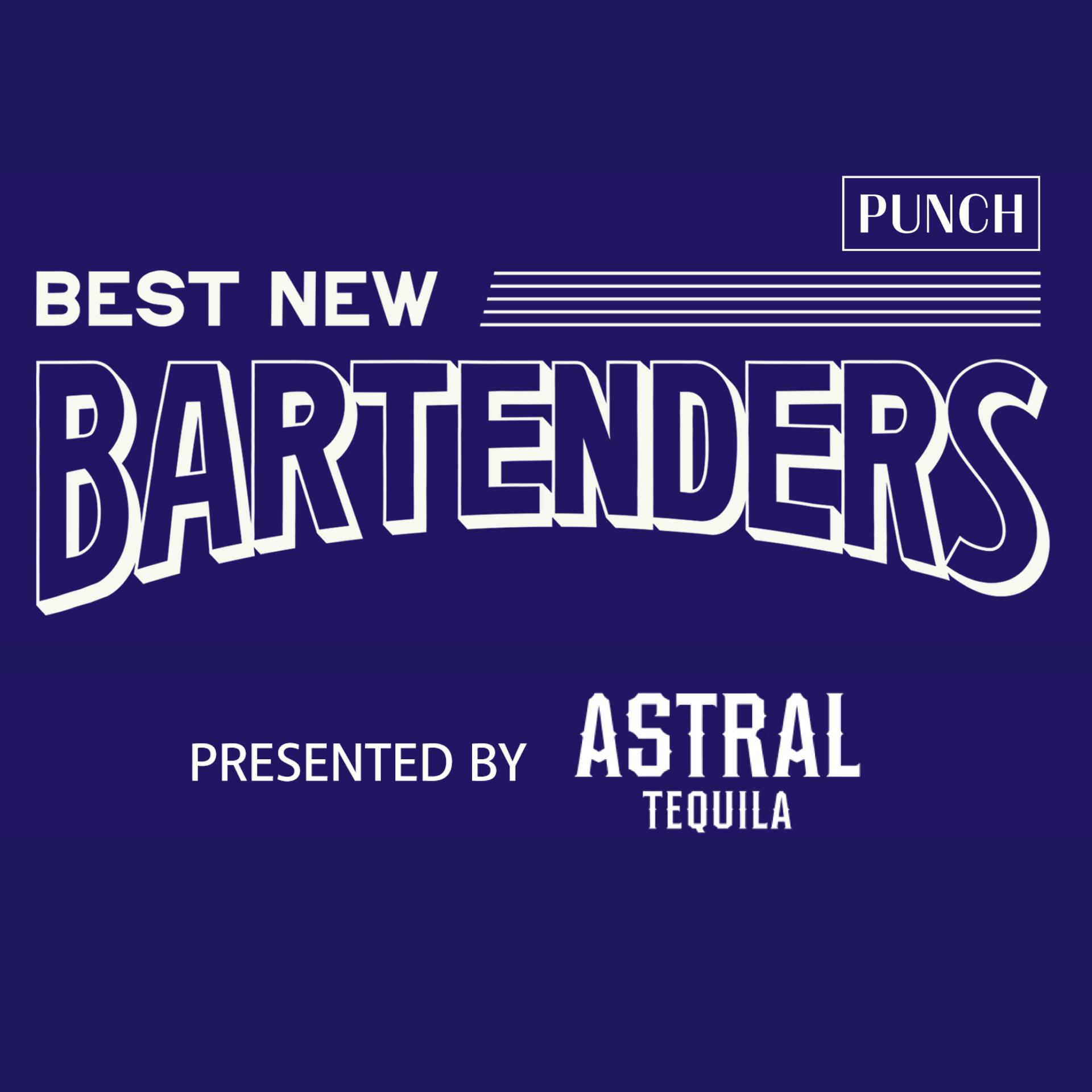 Astral margarita and bottle on table