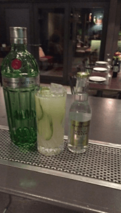 cóctel tanqueray