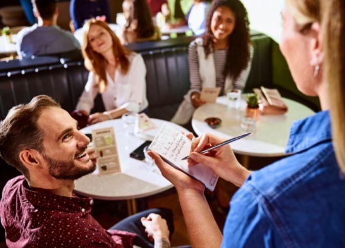Server taking a guests’ order