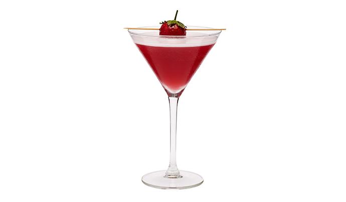 Strawberry Redheaded Martini