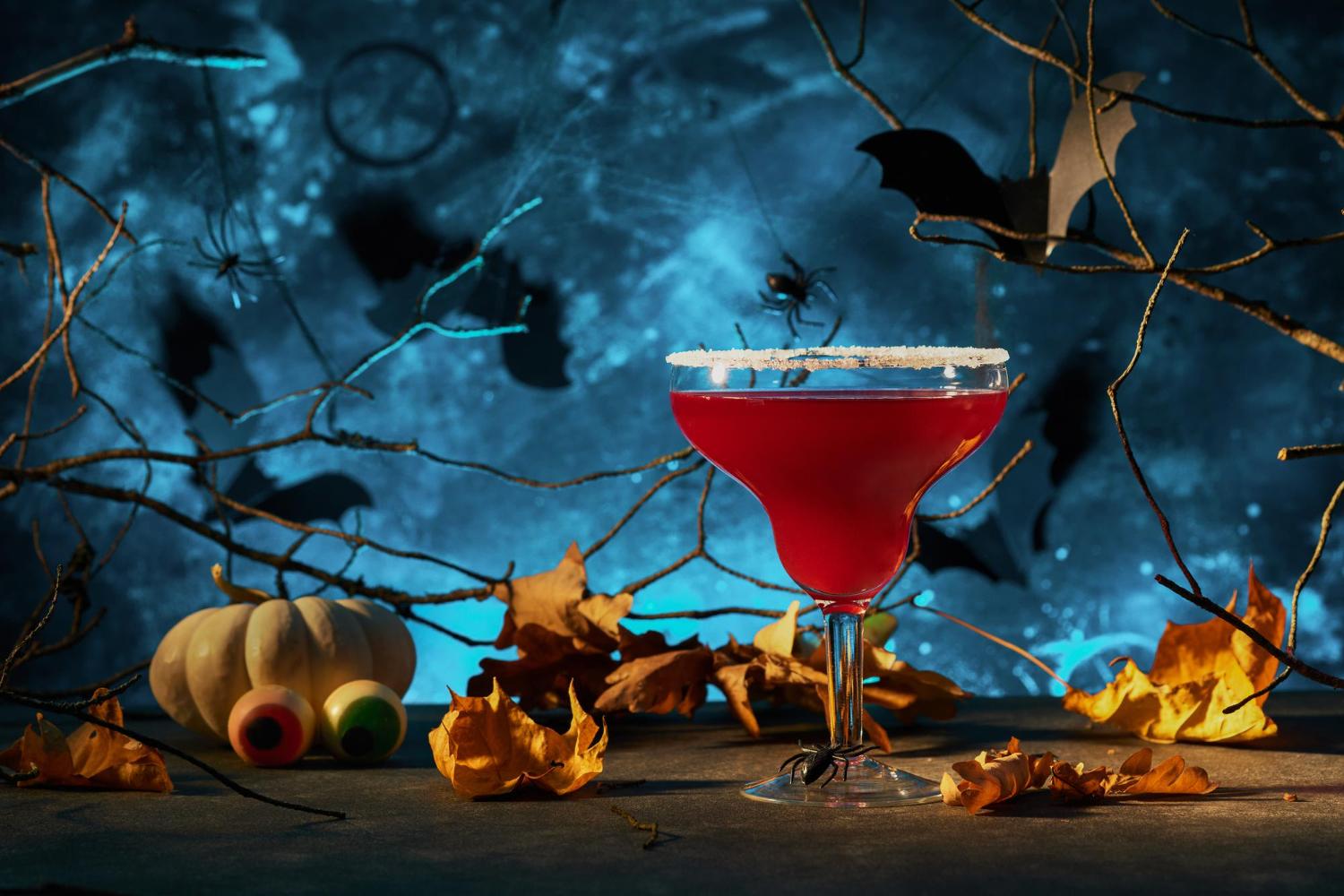Bar con decoración de Halloween