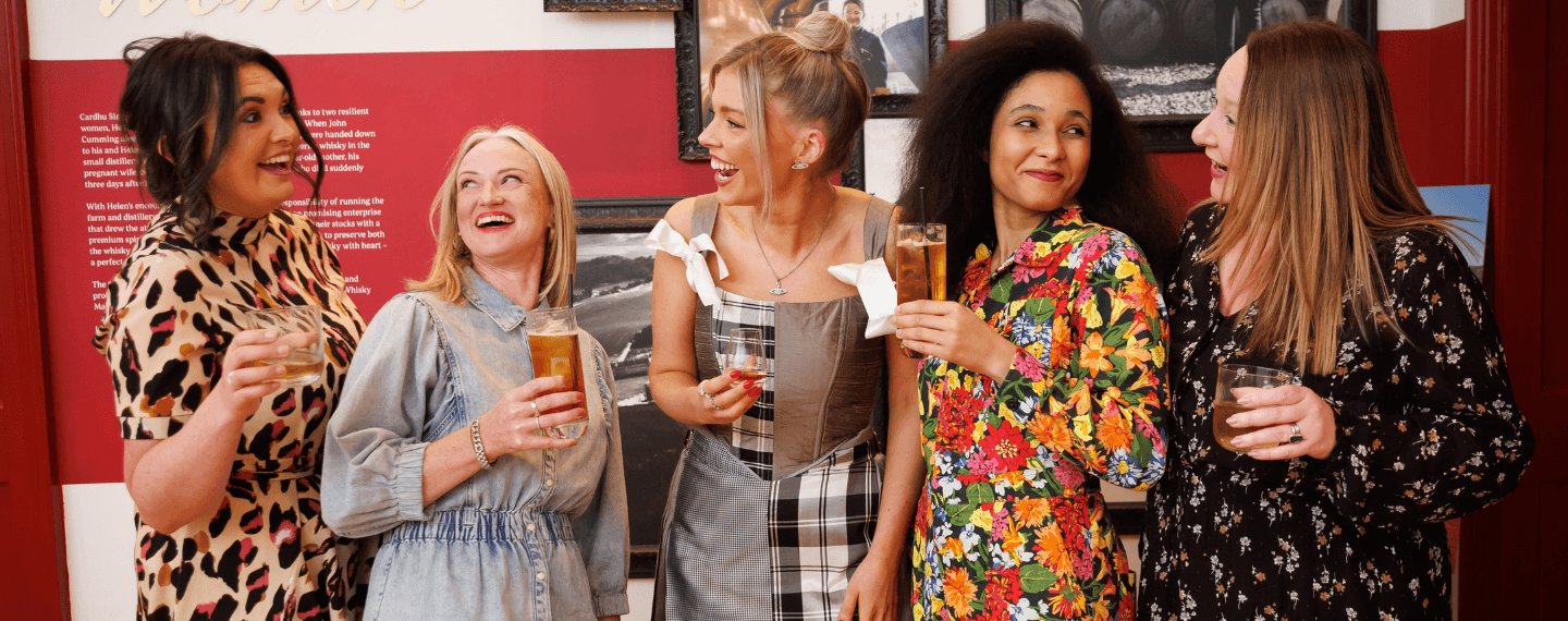 women with drinks