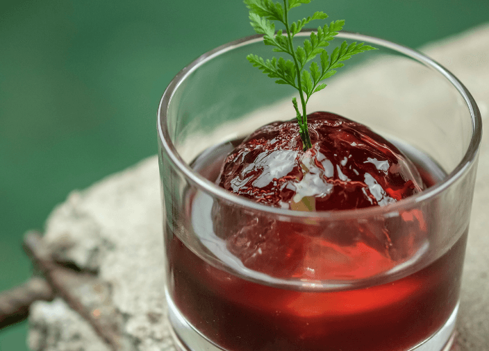 foto drink vermelho