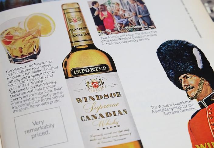 bottle of windsor whisky