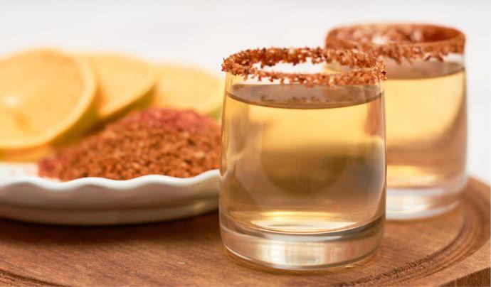 Two Rub and Rye cocktails