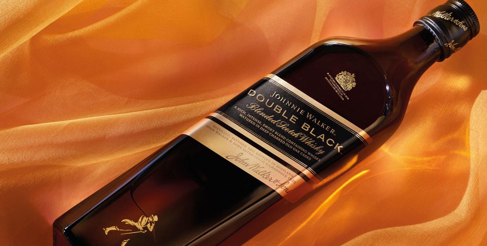 a bottle of Johnnie Walker Double Black Label