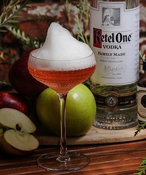 Apple and Hops Coupe Cocktail