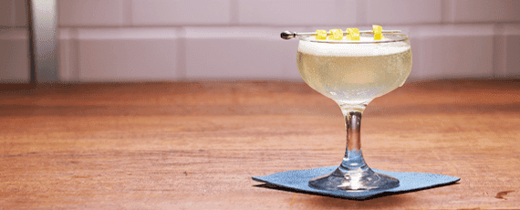 copa con licor en casa