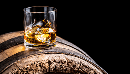 Vaso corto de whisky Buchanan's two souls