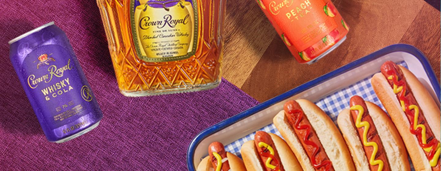 hot dogs on a table