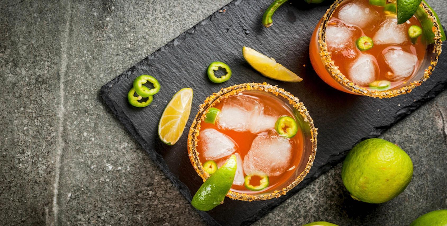 Spicy margarita drink