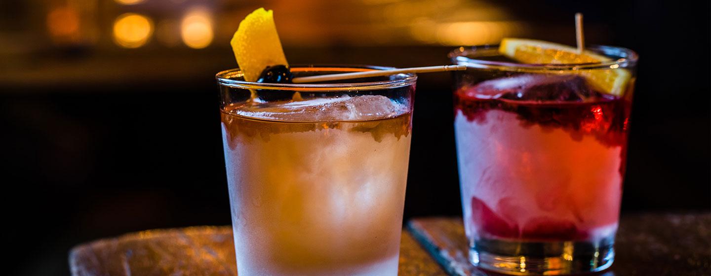 two cocktail images