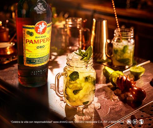 Receta Cóctel Pampero mojito fresco pasión
