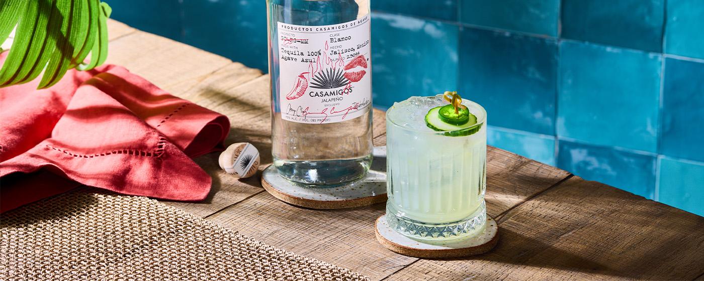 Casamigas bottle and cocktail