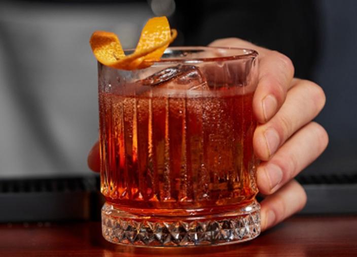 Drinking cocktail