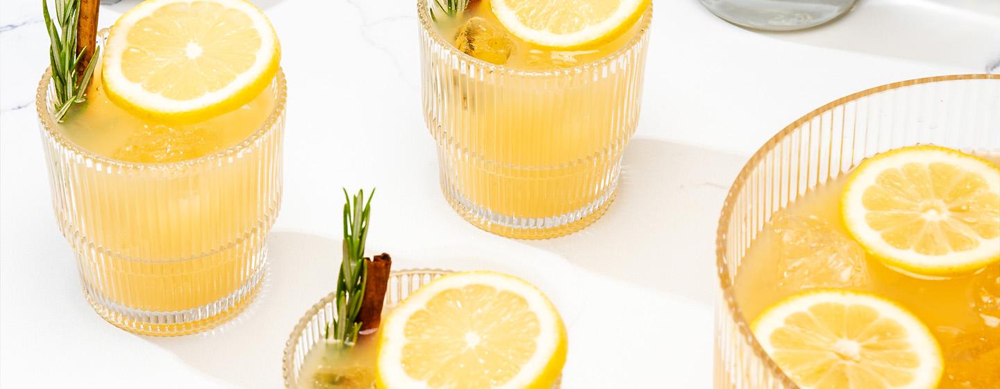 cocktail and punch bowl