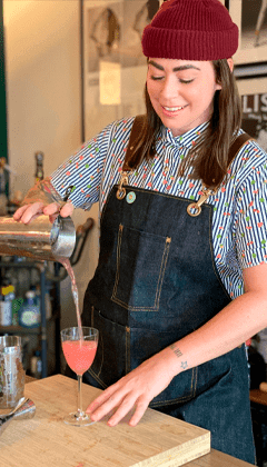 Bartender Kaitlyn Stewart