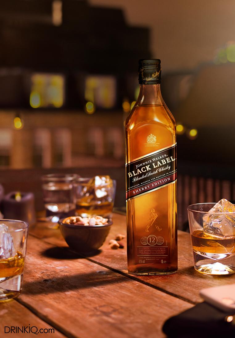 JOHNNIE WALKER BLACK LABEL SHERRY FINISH  