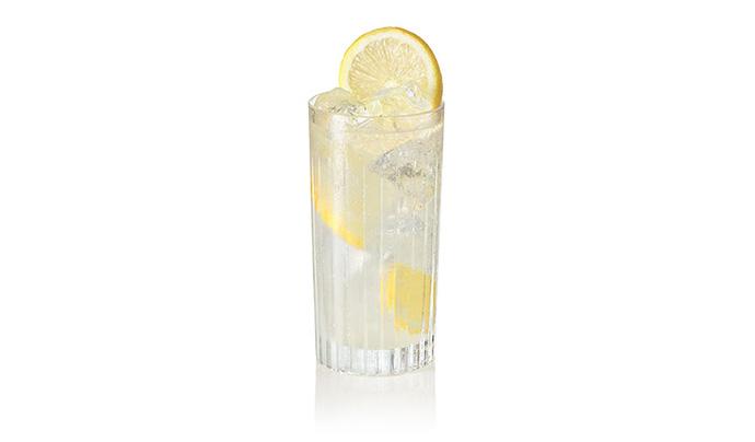 Pistachio collins cocktail