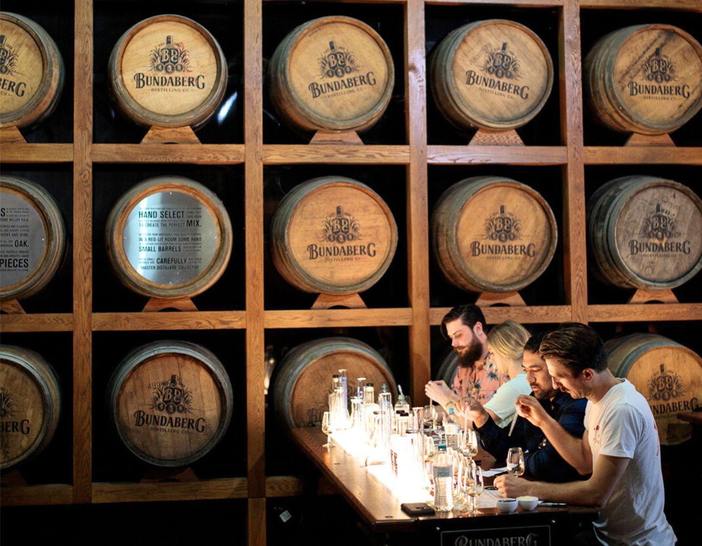 Bundaberg rum casks.