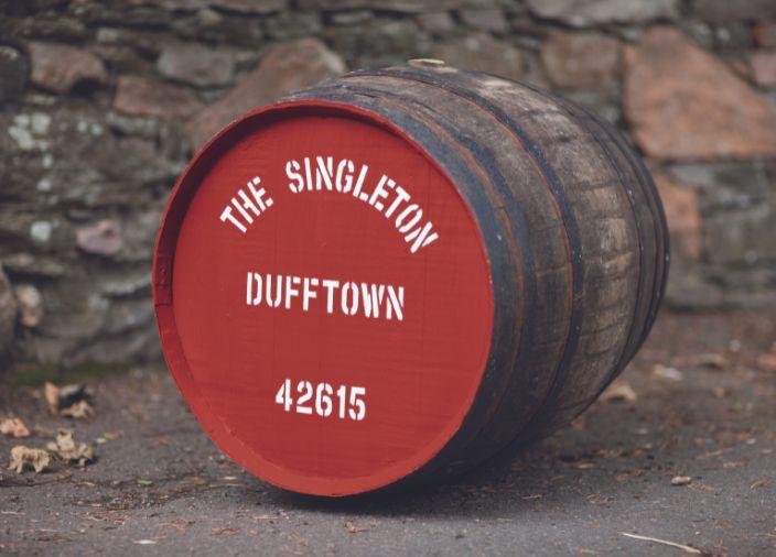 Dufftown wooden whisky cask