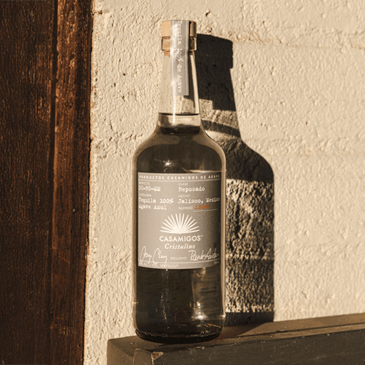 Casamigos bottle with cocktail 
