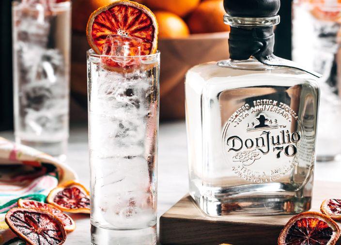 Don Julio 70 and Soda Cocktail
