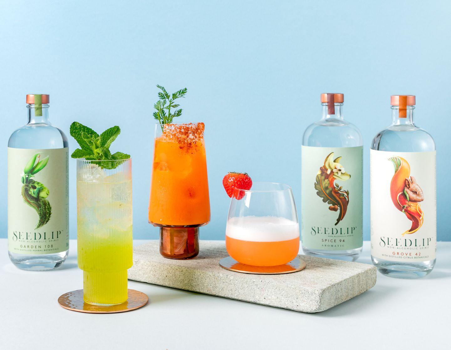 Seedlip range with three serves 
