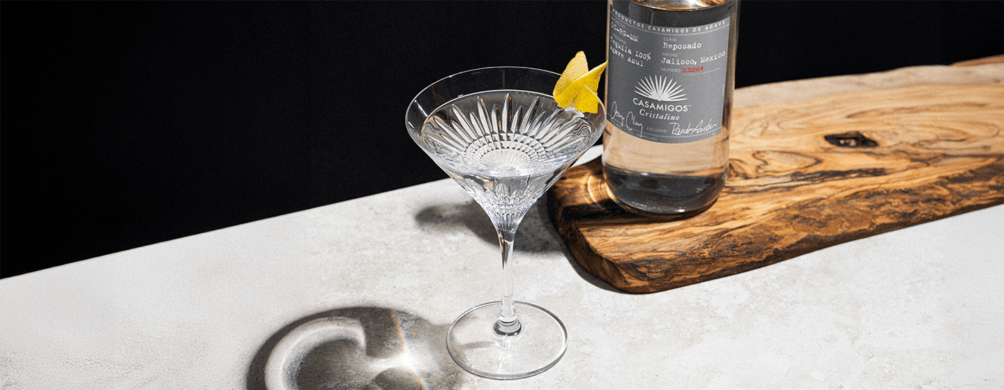 Casamigas bottle and cocktail