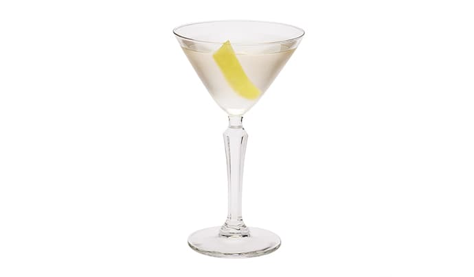 The Connaught Martini Cocktail on a glass table