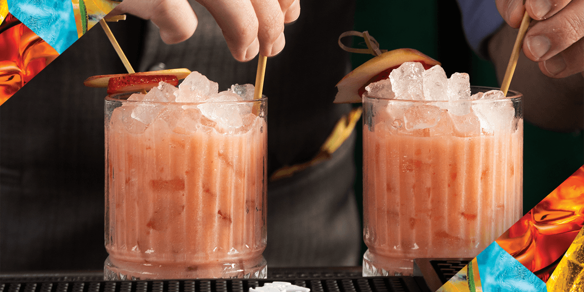 Two cocktails in World Class US 2024 layout