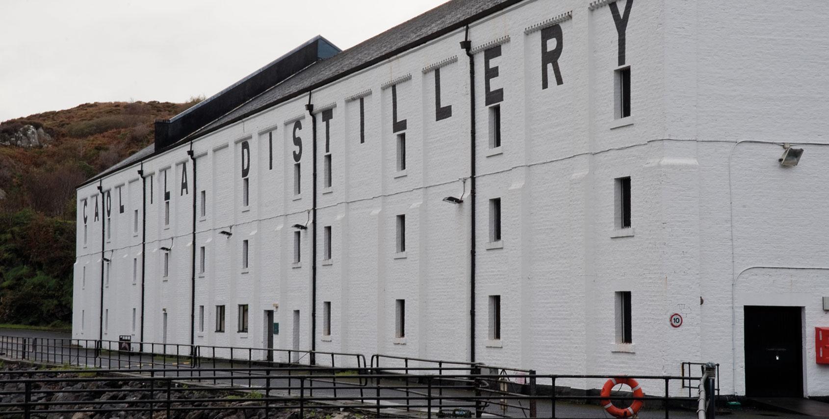 a distance shot of Caol Ila distillery