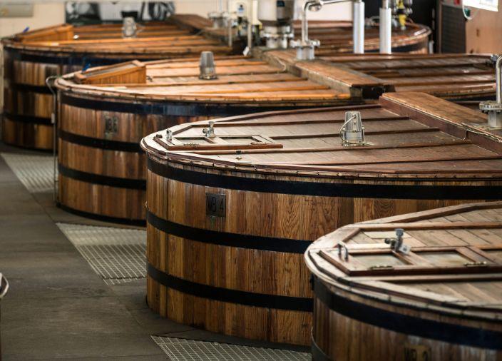 Inside the glen ord distillery.