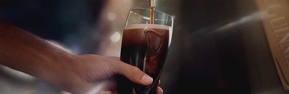 Guinness being poured
