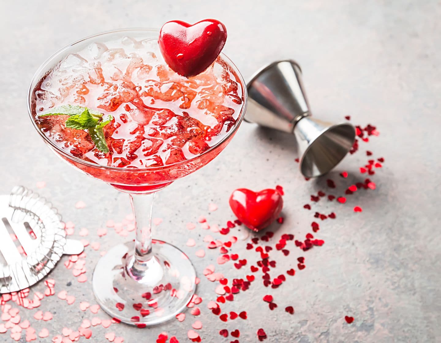 Valentine’s day inspired cocktail