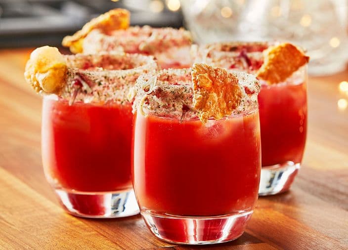 Four Bloody Mary Cocktails