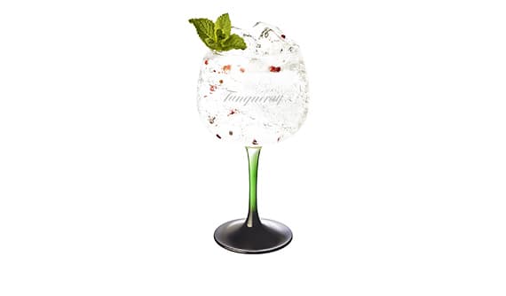 Tanqueray Malacca & Tonic with Pink Peppercorn and Mint