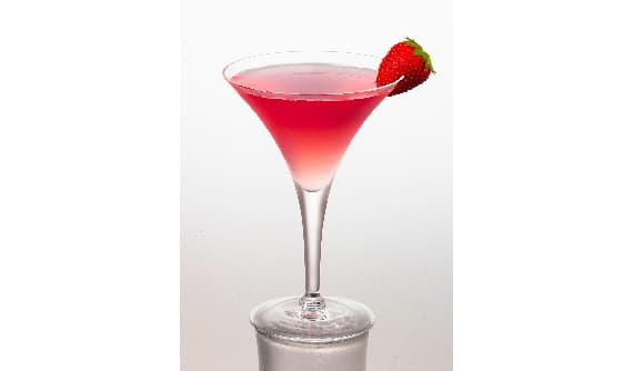 Strawberry Redheaded Martini
