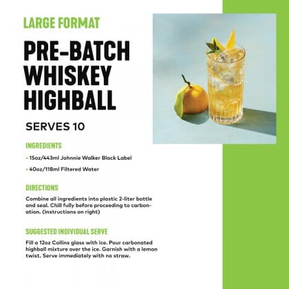 Pre-Batched Cocktail Recipe Card 