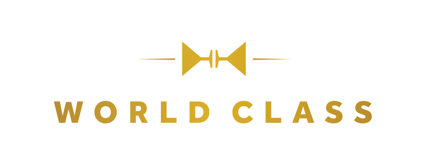 World Class golden banner
