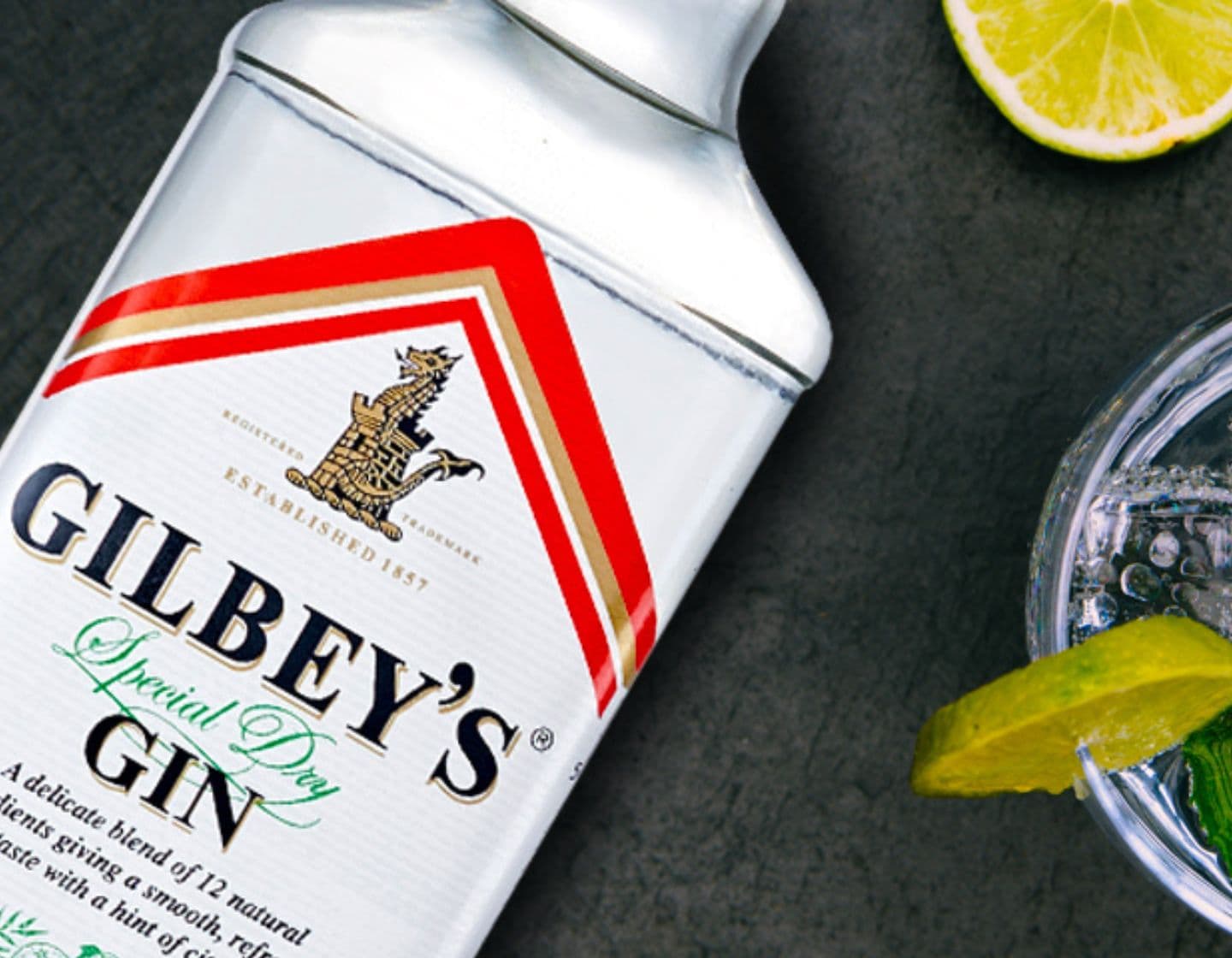 Gilbey’s Gin bottle  